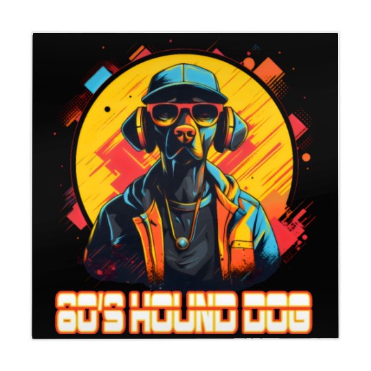 80s hip hop Hound Dog Mahjong Mats