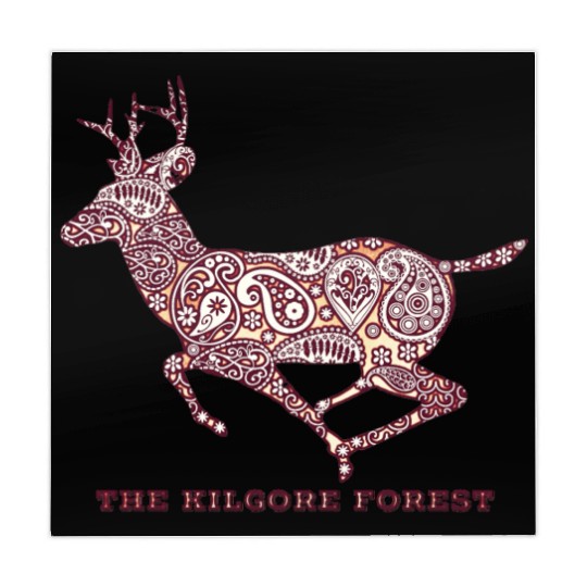 Deer - Maroon Mahjong Mats