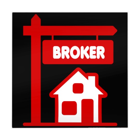 Red Logo Broker with text BROKER Mahjong Mats