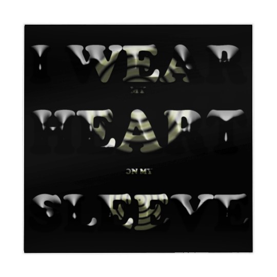 I wear my heart on my sleeve design Mahjong Mats gift