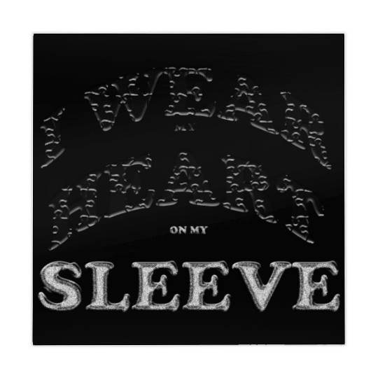 I wear my heart on my sleeve cute design gift Mahjong Mats