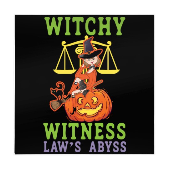 Witchy Witness Law's Abyss Scary Lawyer Halloween Mahjong Mats