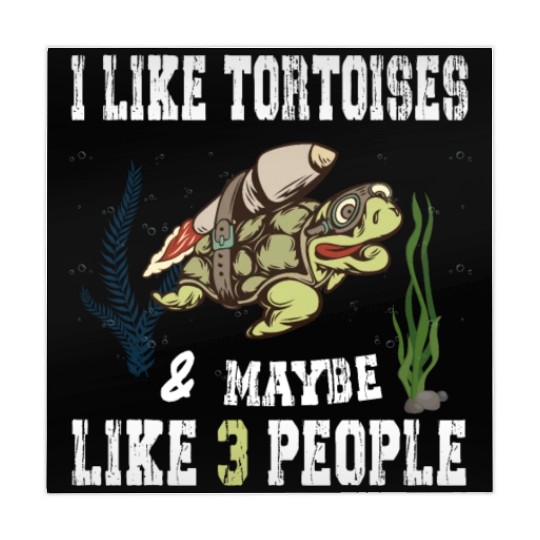 I Like Tortoises and Maybe 3 People Turtle Reptile Mahjong Mats