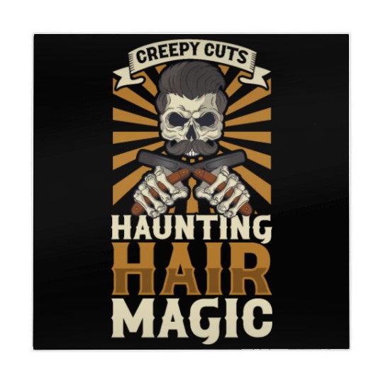 Horror Barber Spooky Hairdresser Hairstylist Hair Mahjong Mats