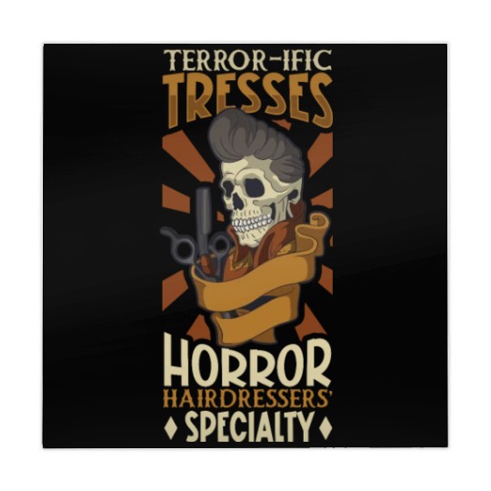 Horror Barber Spooky Hairdresser Hairstylist Hair Mahjong Mats