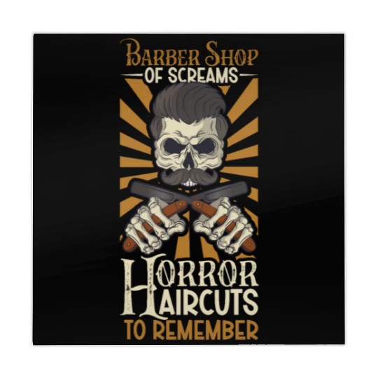 Horror Barber Spooky Hairdresser Hairstylist Hair Mahjong Mats