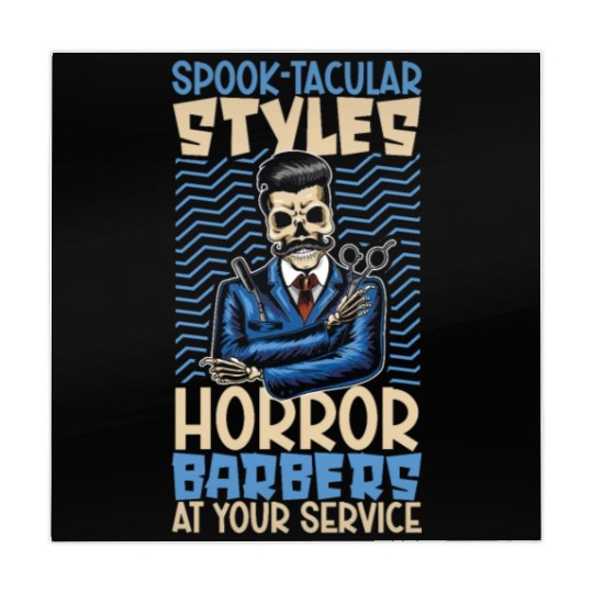 Horror Barber Spooky Hairdresser Hairstylist Hair Mahjong Mats