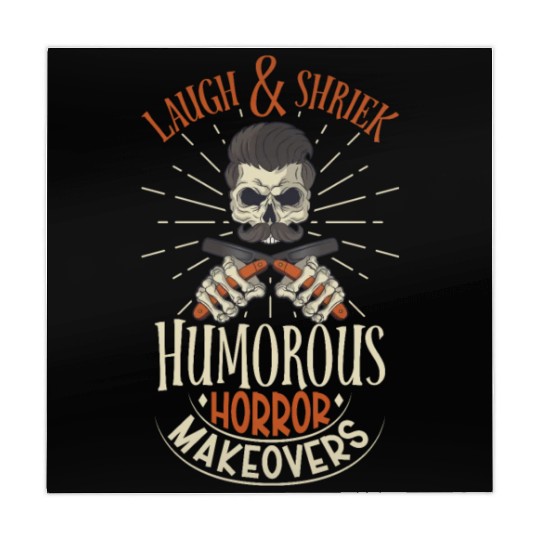 Horror Barber Spooky Hairdresser Hairstylist Hair Mahjong Mats