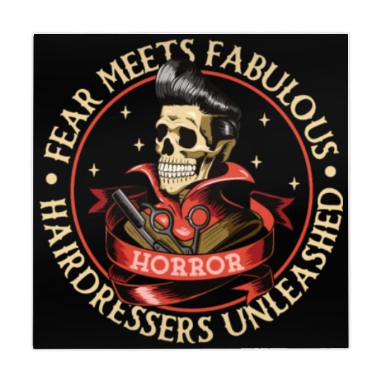 Horror Barber Spooky Hairdresser Hairstylist Hair Mahjong Mats