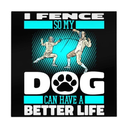 Fencing Fencer Dog Mahjong Mats