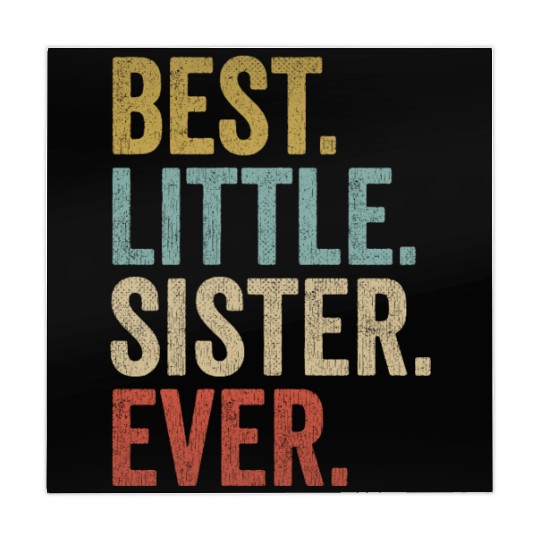 Womens Best Little Sister Ever Mahjong Mats Funny Little