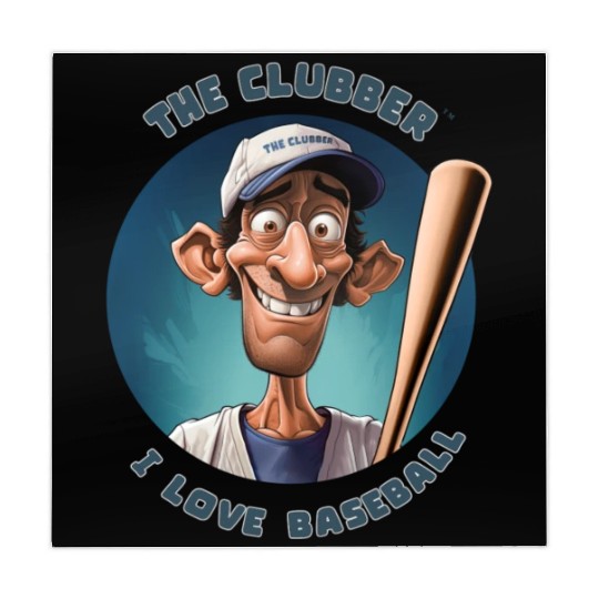 The Clubber, Posing with His Baseball Bat Mahjong Mats