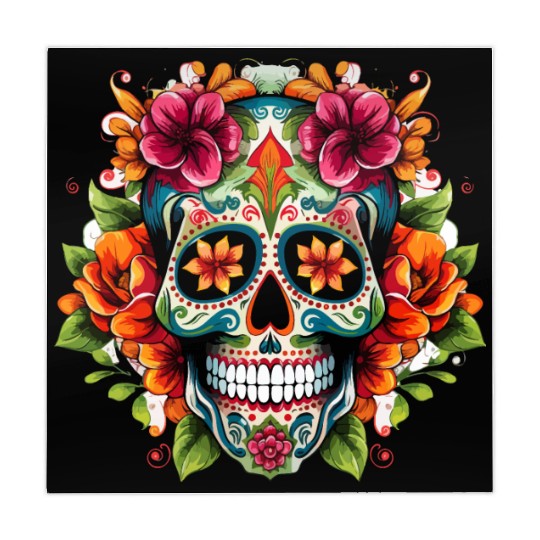 Day of the Dead Iconic Sugar Skull Mahjong Mats