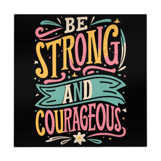 Be Strong And Courageous Mahjong Mats