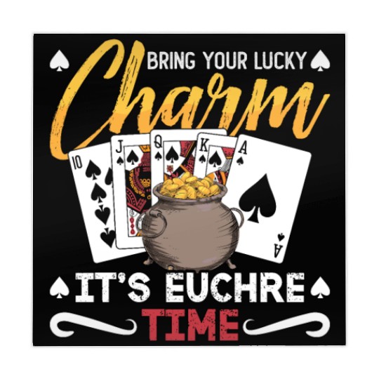 Euchre Bring Your Lucky Charm It's Board Game Mahjong Mats
