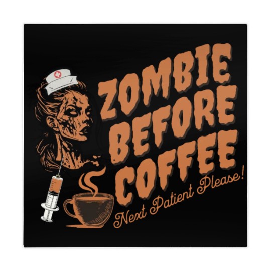 Zombie nurse when not caffeinated: Graveyard shift Mahjong Mats