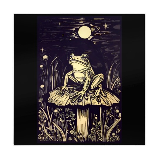 Starry night frog Mahjong Mats