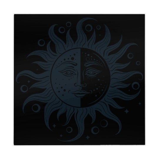 Harmonious Sun and Moon - Spiritual Design Mahjong Mats