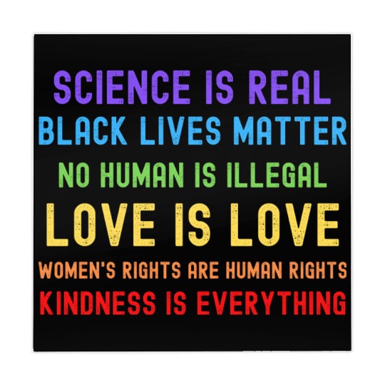 Science Is Real Black Lives Matter Mahjong Mats