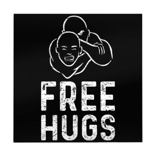 Funny BJJ Mahjong Mats Men MMA Free Hugs Mahjong Mats Wrestling