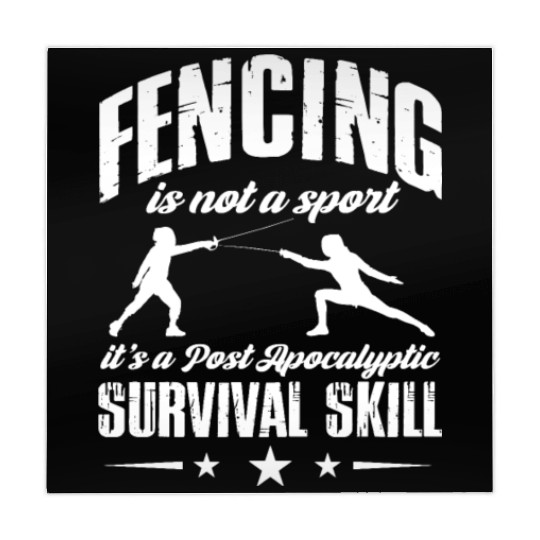 Fencing Is Not A Sport Post Apocalyptic Survival Mahjong Mats