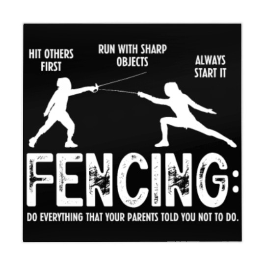 Fencing Do Everything That Your Parents Told You Mahjong Mats