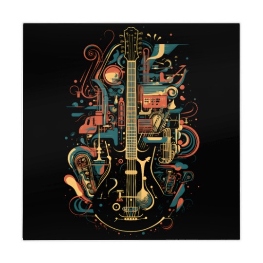 Guitar Music Dreams Mahjong Mats