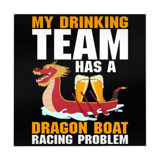 Funny Drinking Team Dragon Boat Racing Problem Mahjong Mats