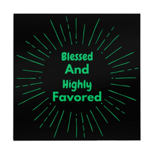 Blessed and Highly Favored Green Mahjong Mats