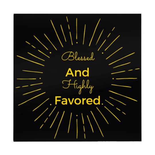 Blessed and Highly Favored Gold Mahjong Mats