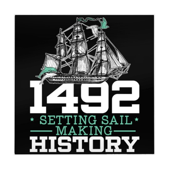1492: Setting Sail Making History Columbus Day Mahjong Mats