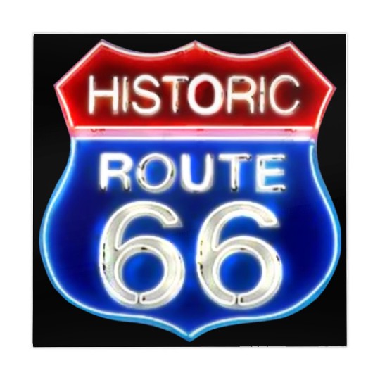Route 66 neon sign Mahjong Mats
