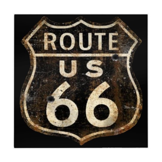 Route 66 vintage sign 2 Mahjong Mats