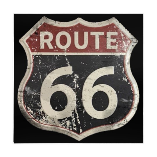 Route 66 vintage sign Mahjong Mats
