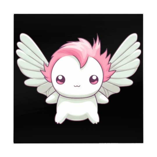 Sweet Axolotl with Angel Wings: Heavenly Design Mahjong Mats