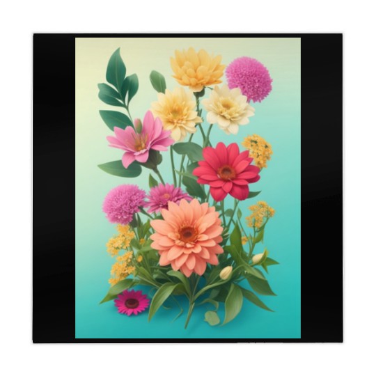 Peach and Pink Spring Flowers Mahjong Mats
