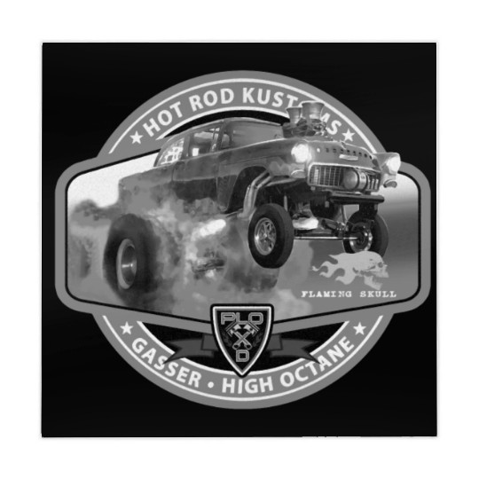 Hot Rod Gasser BW Mahjong Mats