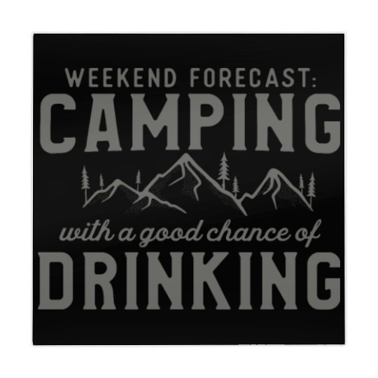 Weekend Forecast Camping Lover Campfire Adventure Mahjong Mats