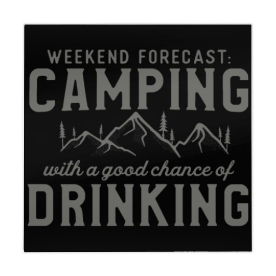 Weekend Forecast Camping Lover Campfire Adventure Mahjong Mats