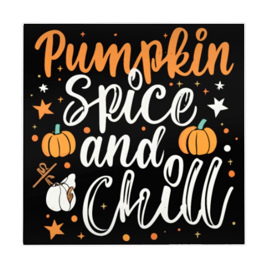 Pumpkin spice and chill halloween gift Mahjong Mats