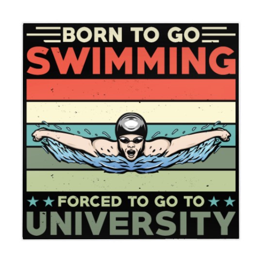 Born To Go Swimming Forced To Go To University Mahjong Mats