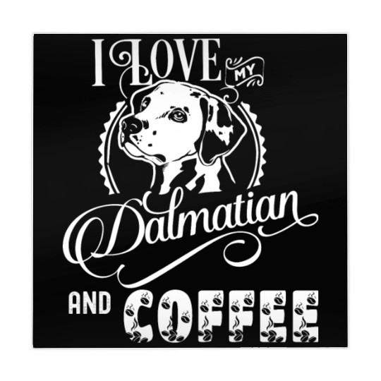 I Love My Dalmatian And Coffee Mahjong Mats
