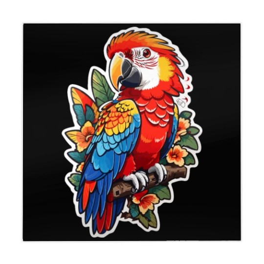 Scarlet Macaw Kawaii Mahjong Mats