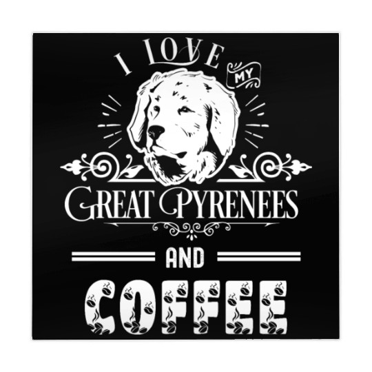 I Love My Great Pyrenees And Coffee Mahjong Mats