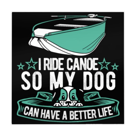 Canoe Canoeing Canoeist Dog Mahjong Mats
