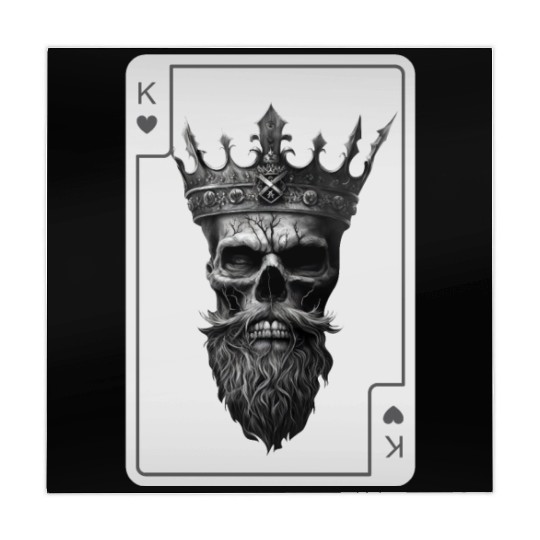 King of Hearts Creepy Card Game Poker Mahjong Mats