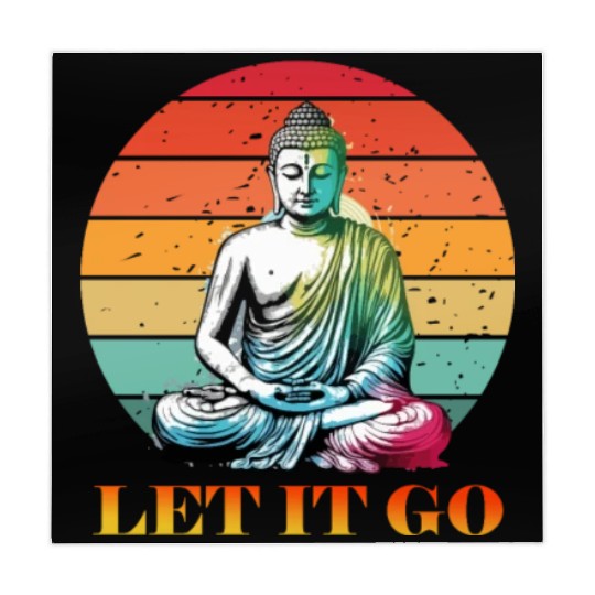 Let It Go, Yoga Buddhism Retro Mahjong Mats
