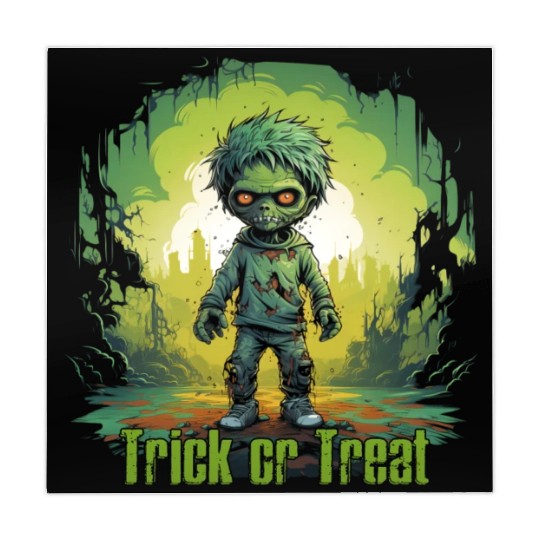 Zombie Halloween Creepy Child Trick or Treat Mahjong Mats