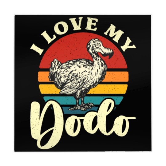 Dodo Bird I Love My Dodo Retro Flightless Animals Mahjong Mats