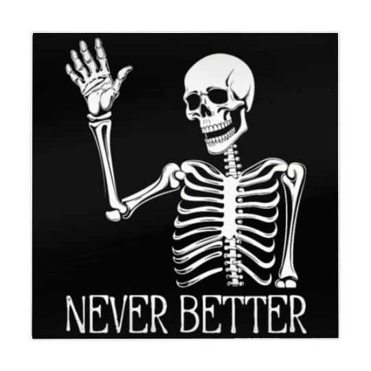 Funny Halloween Skull Mahjong Mats | Sarcastic Dead Inside